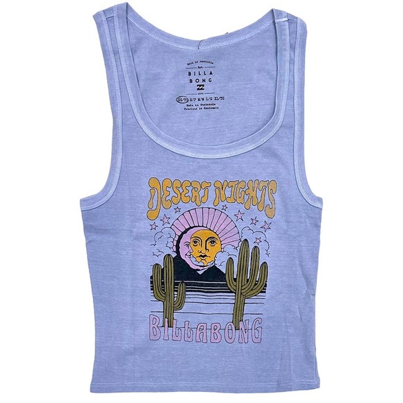 Billabong Blue Graphic Tank Top - Picture 5 of 6